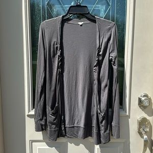 Jcrew 100% cotton grey cardigan size XS